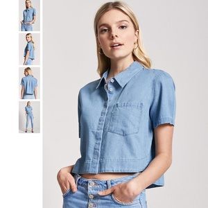 Forever 21 Boxy Chambray Shirt